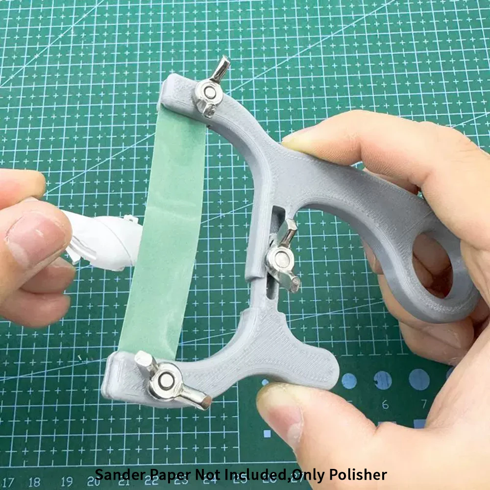 Handheld Curved Surface Sander Multi-function Model Polishing Grinding Tools for DIY Cylindrical Parts Hobby Sanding Accessories