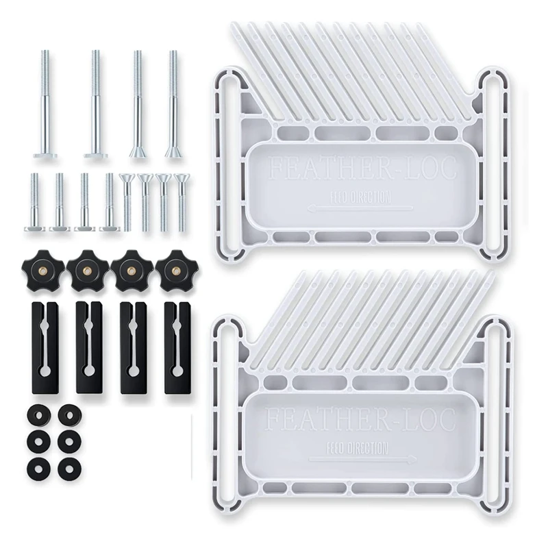 

ABUN-Upgraded Featherboard Safety Device Stackable Feather Board Fits Most Standard , T-Slots, T-Rails On Table Saws