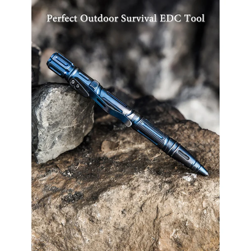 7In1 Outdoor Survival Tactical Pen Multi-Function Self Defense with Emergency Led Light Whistle Glass Breaker