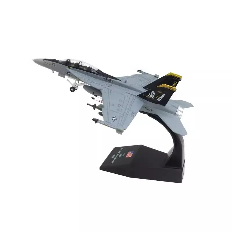 

1:100 Scale U.S. Navy F-18 Fighter Jet Model and Display Stand Collectible Gifts Alloy Airplane Model Mini Decoration Home