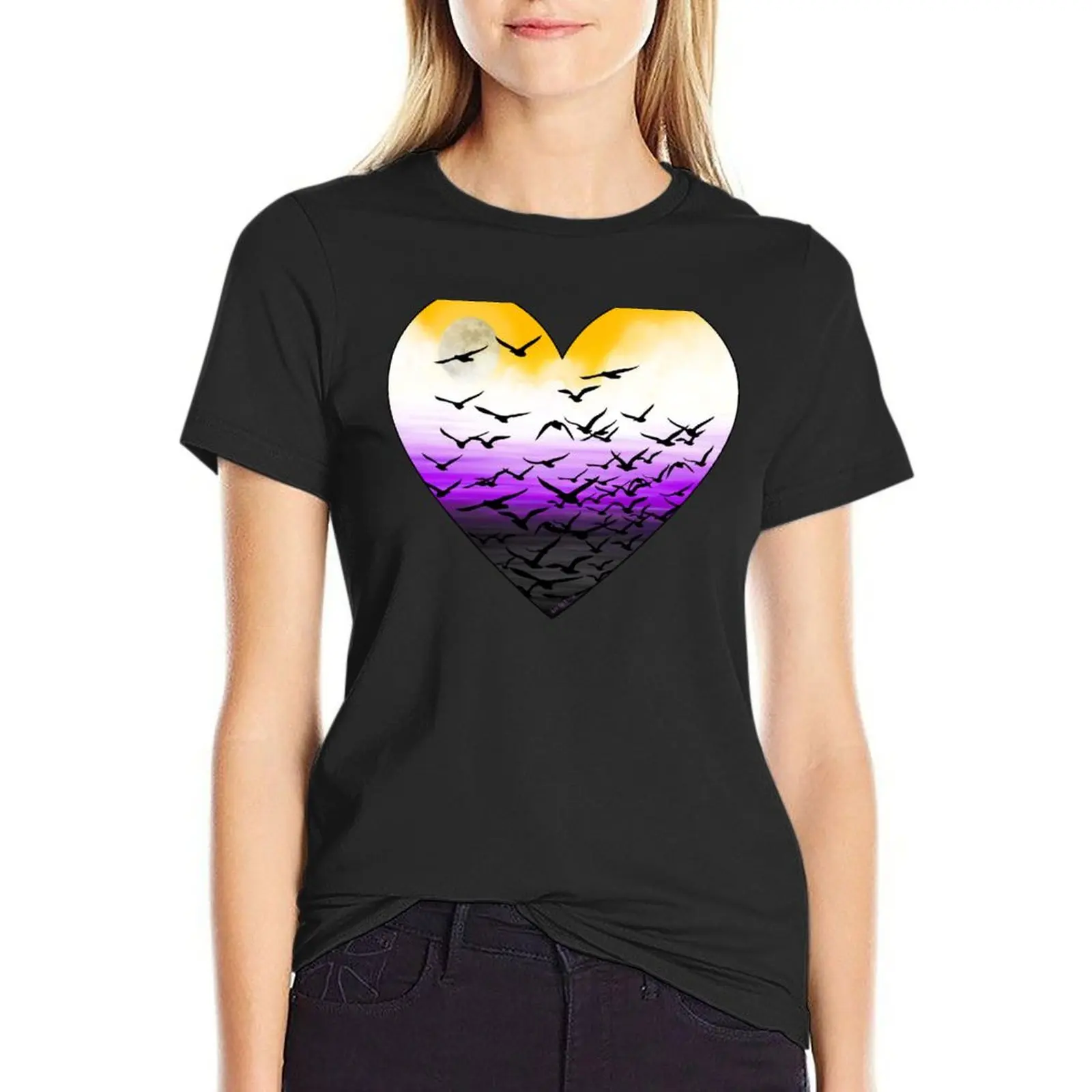 A heart full of non-binary freedom T-Shirt Blouse hippie clothes Women's t-shirt