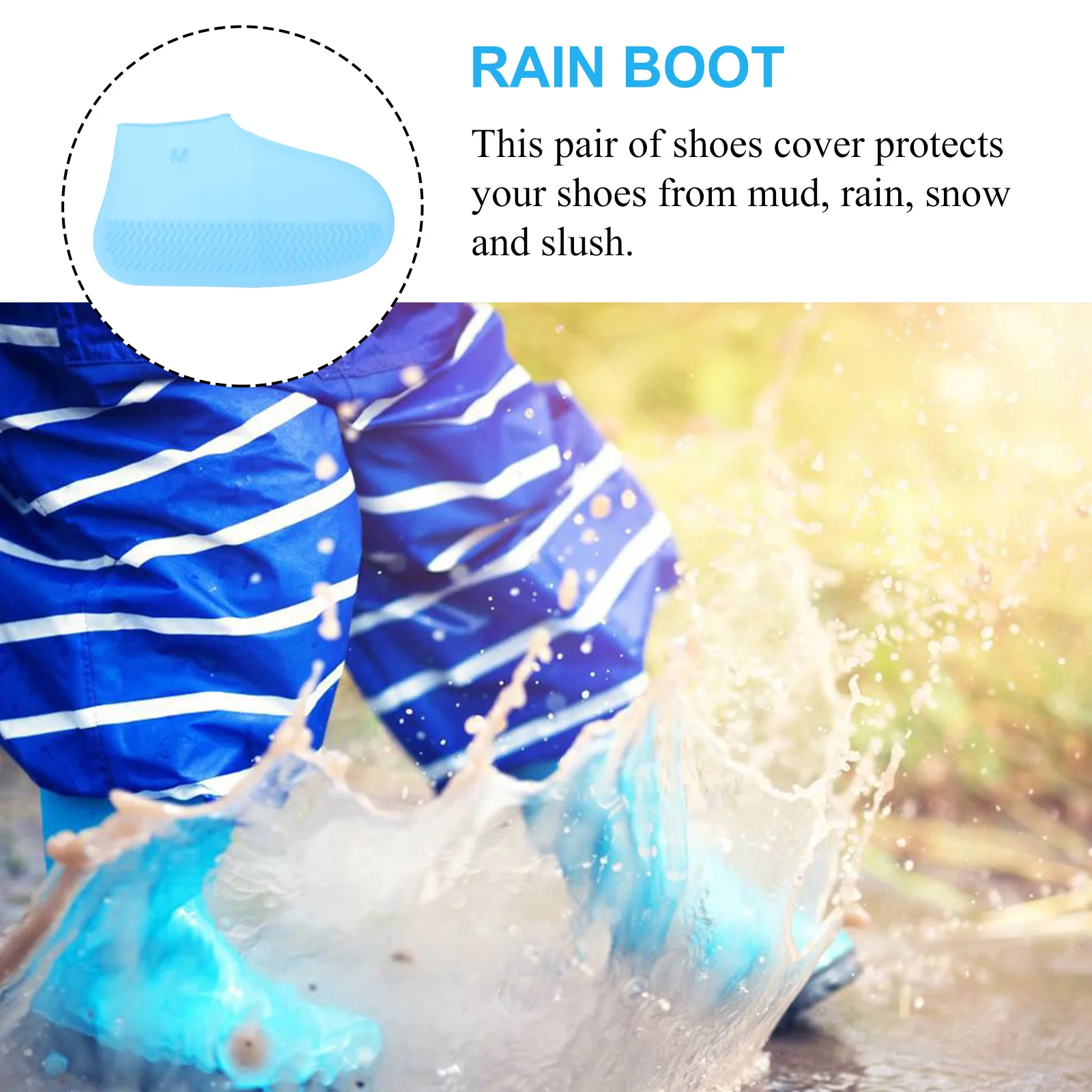 

Waterproof Shoe Cover Rain Covers Indoor Reusable Shoes Rainproof Protector Miss