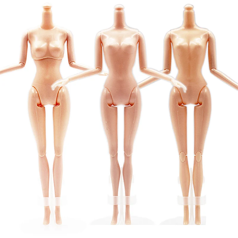 1/6 30cm Joints Move Body Shape Movable Naked Fat Thin Physique Part Dolls Accessories Girls Toys Normal Dark White Light Skin