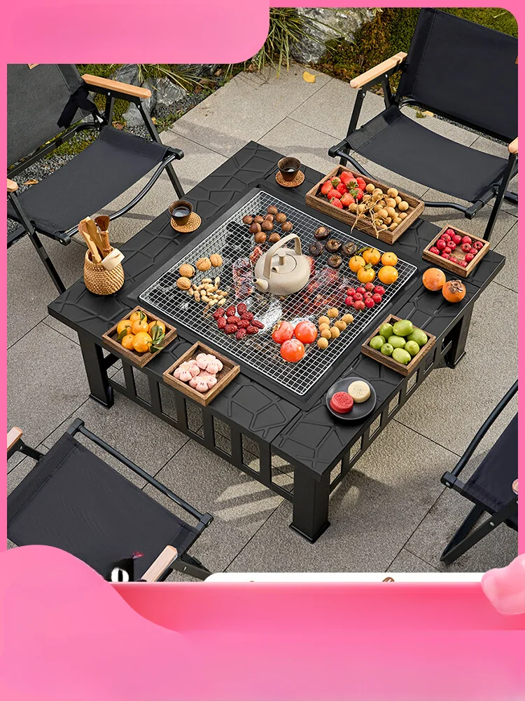 Stove Tea Cooking Home Indoor Warm Pot Outdoor Charcoal Stove Barbecue Stove Charcoal Grilled Table Courtyard Heating Stove