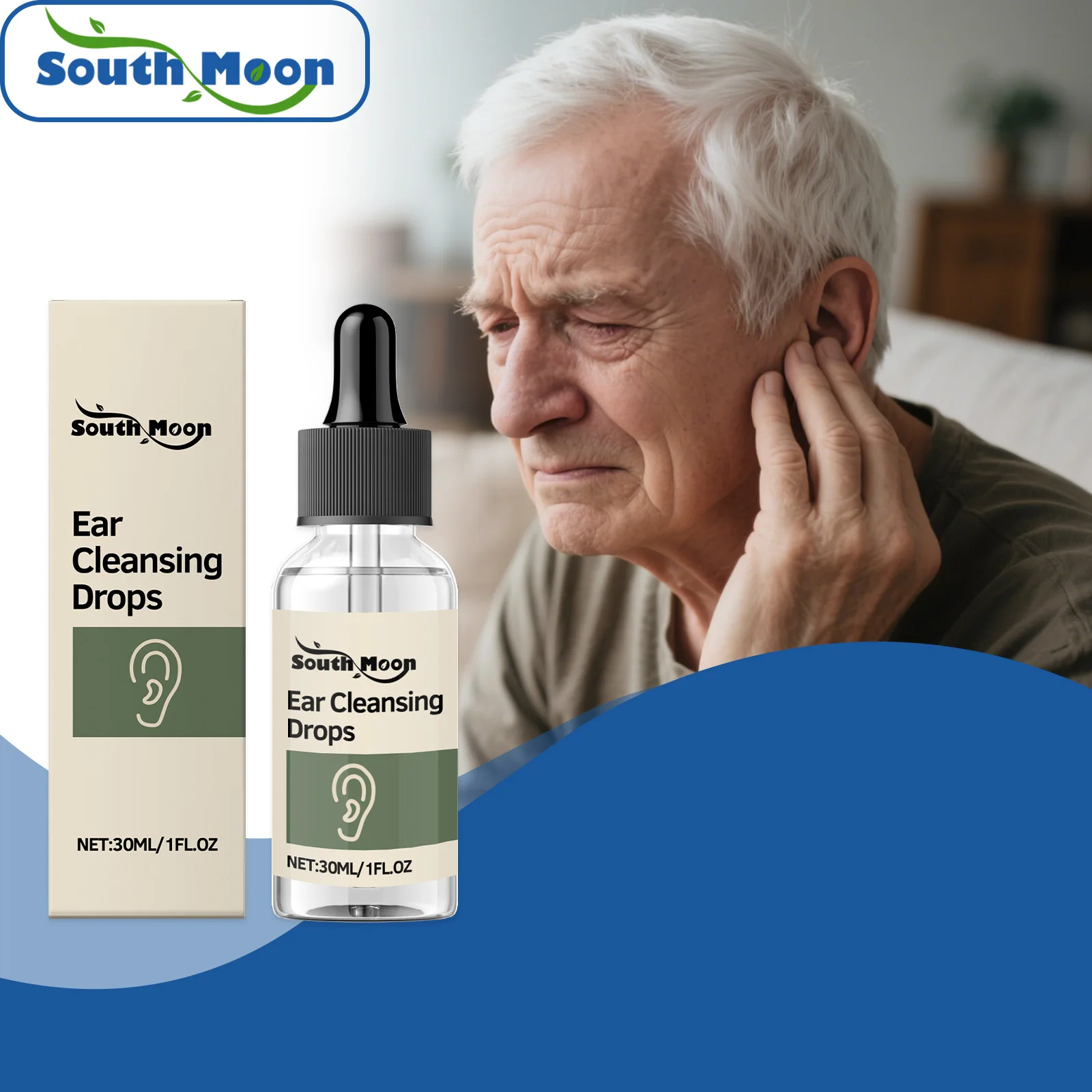 Ear Ringing Relief Drops Relieve Tinnitus Otitis Improve Hard Hearing Ear Health Alleviate Deafness Earwax Cleaning Solution