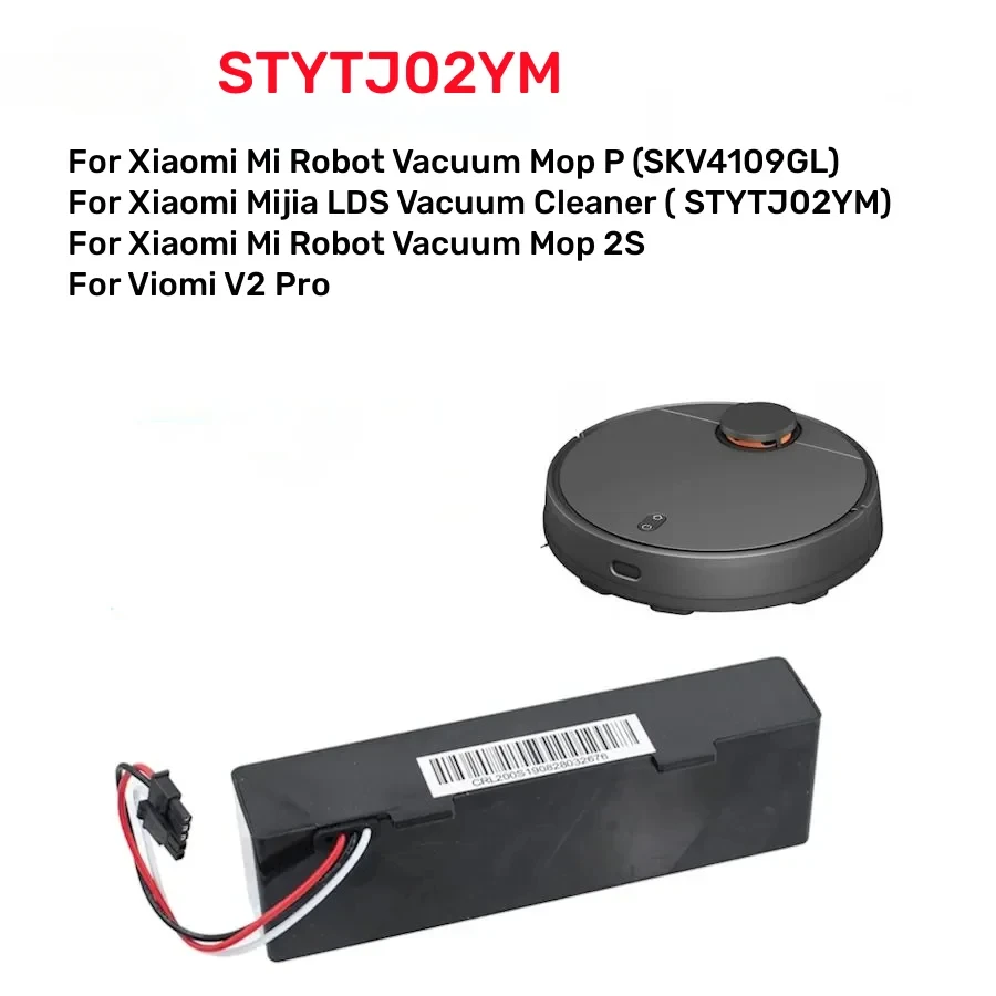 STYTJ02YM Battery 14.8V for Xiaomi Mijia LDS Vacuum Cleaner,Mi Robot Vacuum-Mop P,Mi Robot Vacuum-Mop 2S/Haier JX37