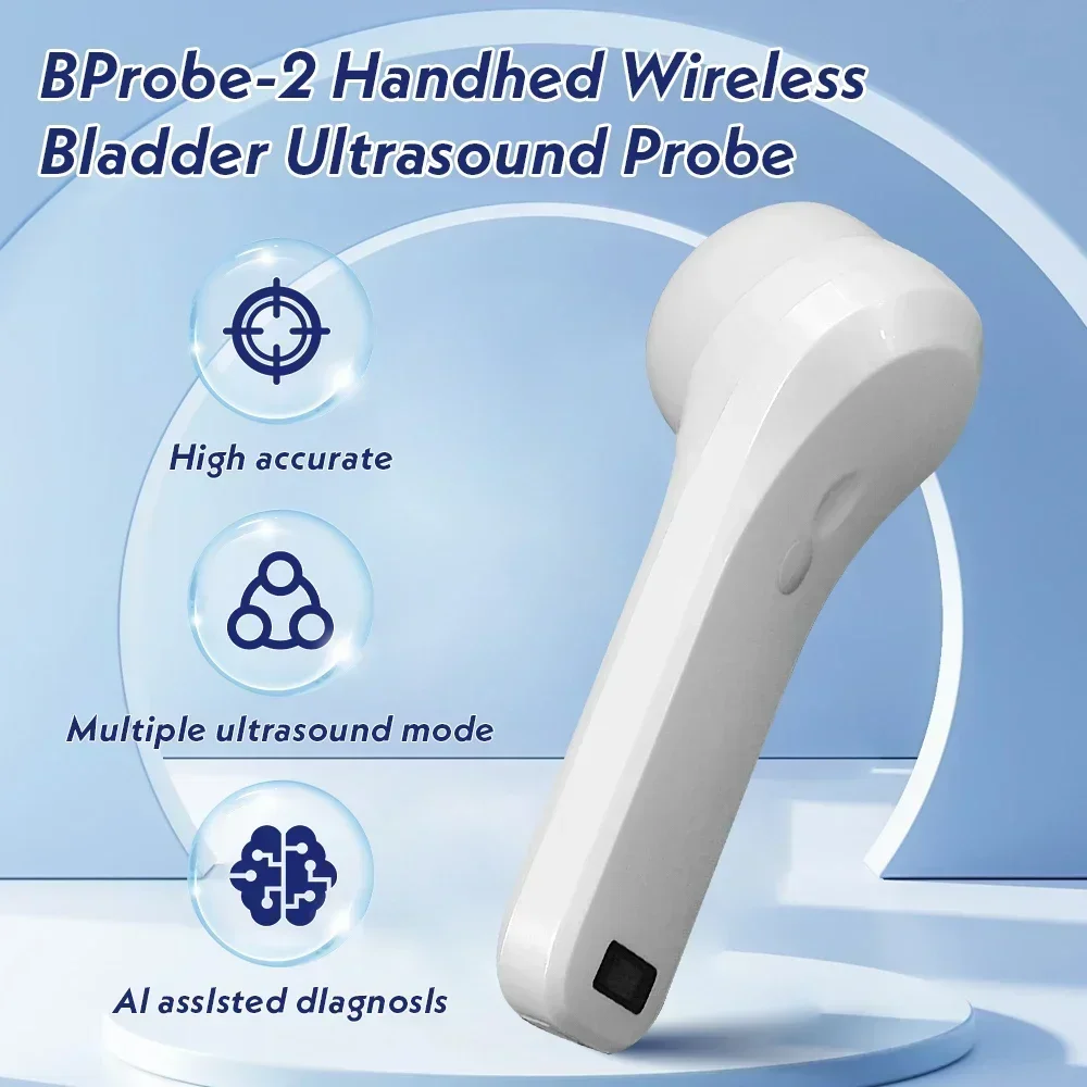 

Wireless Ultrasound 4D Array Doppler Scanner Use for Bladder and Pelvic Scan Tester Probe Support iOS