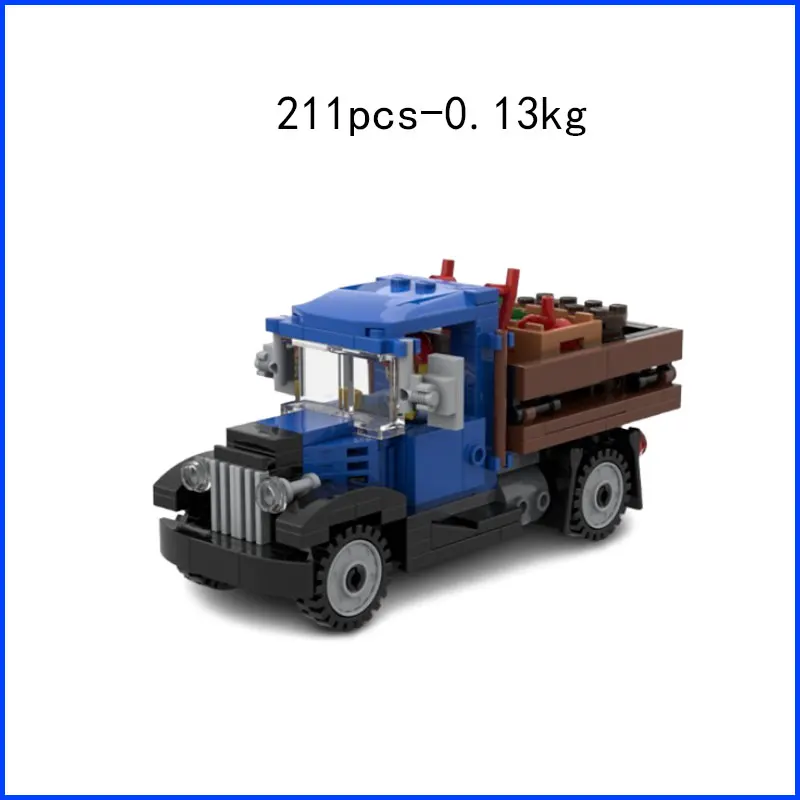 Spot MOC-17099 Camion vintage 5823 Fattoria Auto Piccole particelle di assemblaggio Building Blocks Casa delle vacanze Giocattolo fai da te Regalo