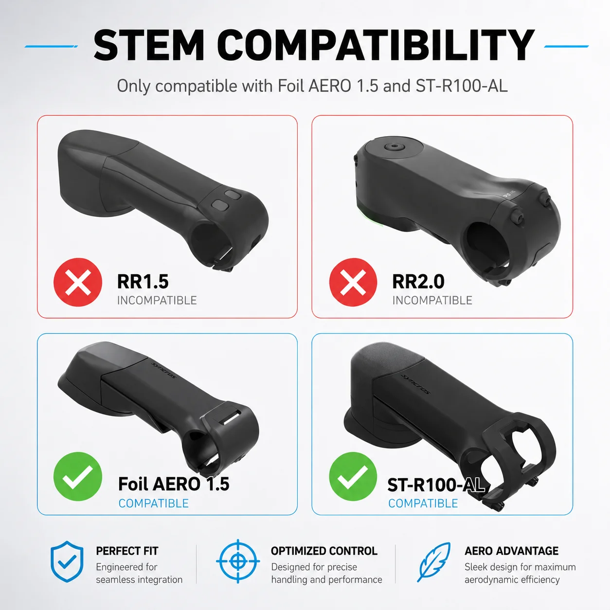 ULLICYC Computerhalterung für SCOTT SYNCROS FOIL AERO 1.5 STEM/ST-R100-AL STEM für Garmin1050 Wahoo Giant GPS Bryton Aluminiumlegierung – Detail 4