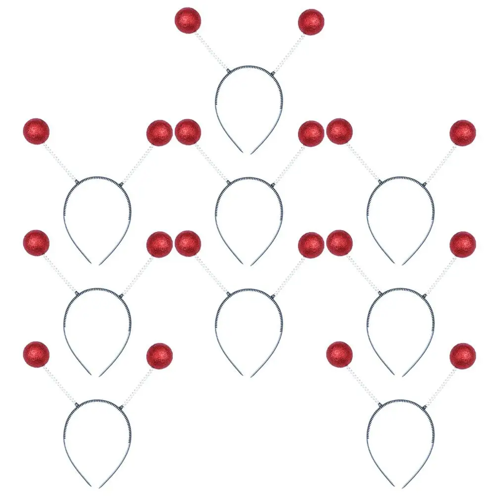 

9 Pcs Costumes Alien Headband Unique Headwear Prop Foams Ball Party Hairband Christmas Red Decorative Child