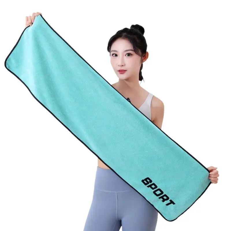 New 30 * 110cm Sports Towel Ultra-fine Fiber Gym Workout Sweat Absorption Towel Yoga Quick Drying Exercise Beach Quick Dry Towel