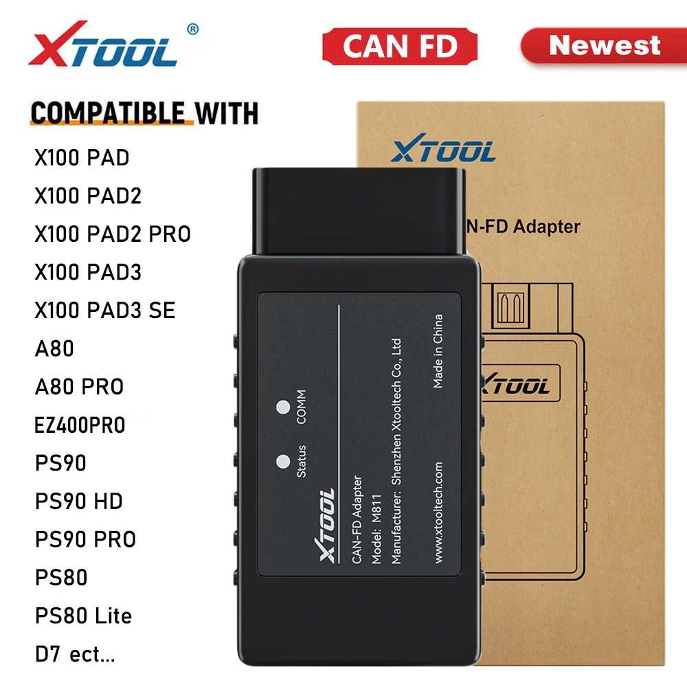 XTOOL CAN FD XTOOL M821 Adapter for Mercedes Benz All Key Lost M822 for Toyota 8A Chip for KC501 X100 Pad3 X100Max Key programme