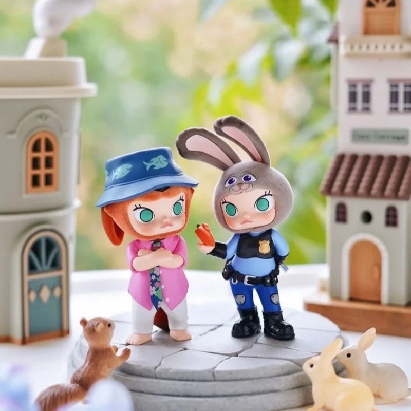 جديد الأصلي Popmart مولي Zootopia Co وصفت سلسلة اليدوية صندوق أعمى فيلم الطرفية صندوق غامض الأطفال هدية عيد ميلاد