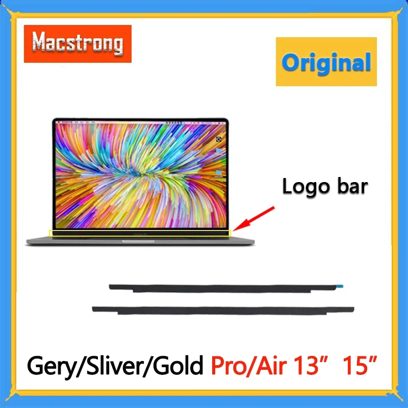 Oryginalny pasek Logo A1706 A1708 dla MacBook Pro Air A2681 A1707 A1990 A2289 A2338 A1932 osłona ekranu LCD przednia szyba Logo