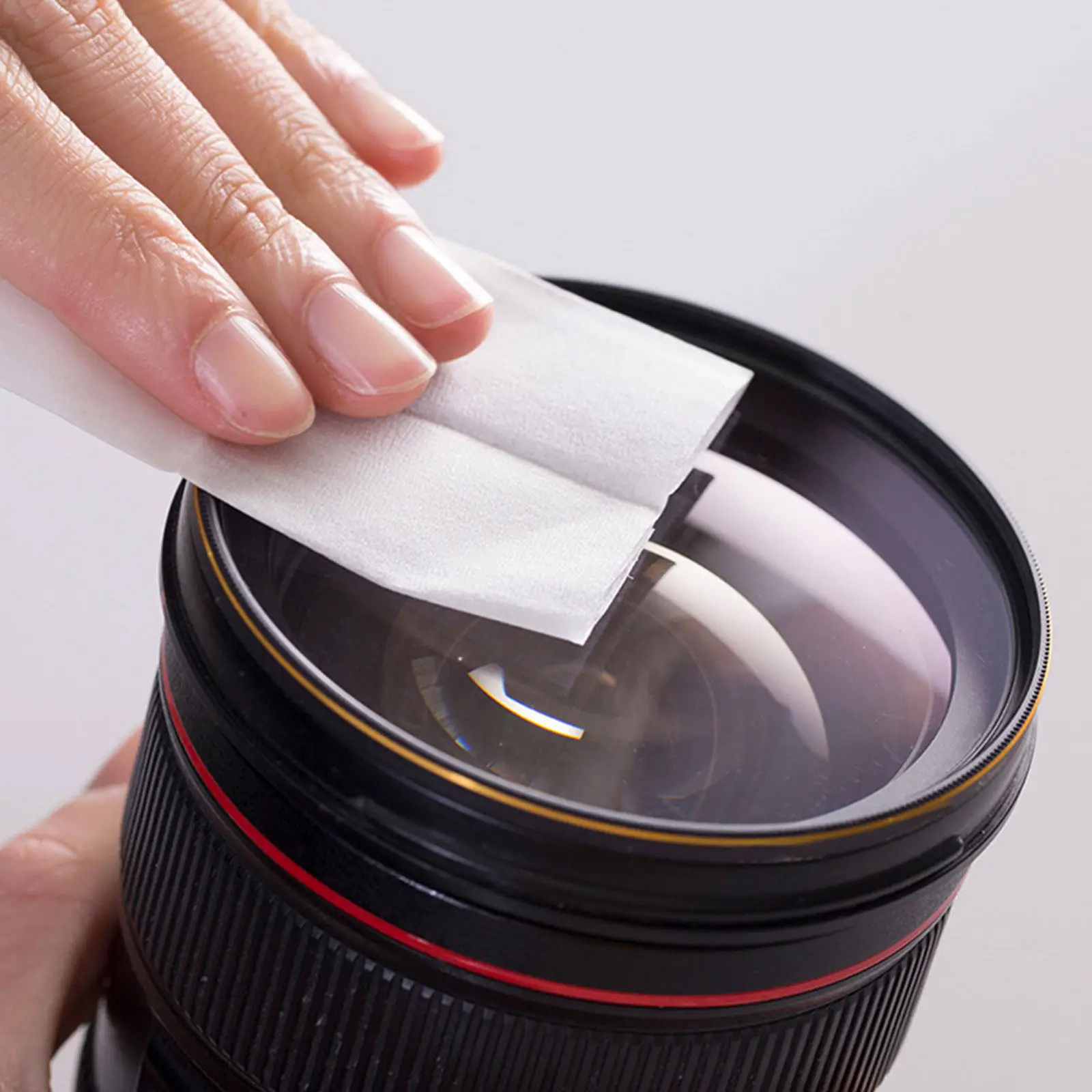 100Pcs Lens Tissues Dry Cleaning Paper Water-Absorptive for Eyeglasses Camera Lens Screens Microscope Cd Glass