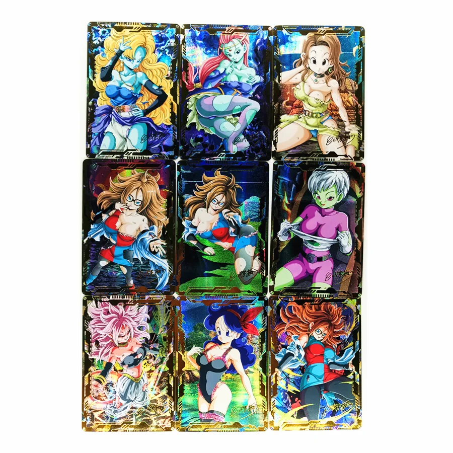 27pcs/set Super Saiyan Dragon Z Battle Damage Sexy 18 Heroes Battle Card Ultra Instinct Goku Vegeta Game Collection Cards