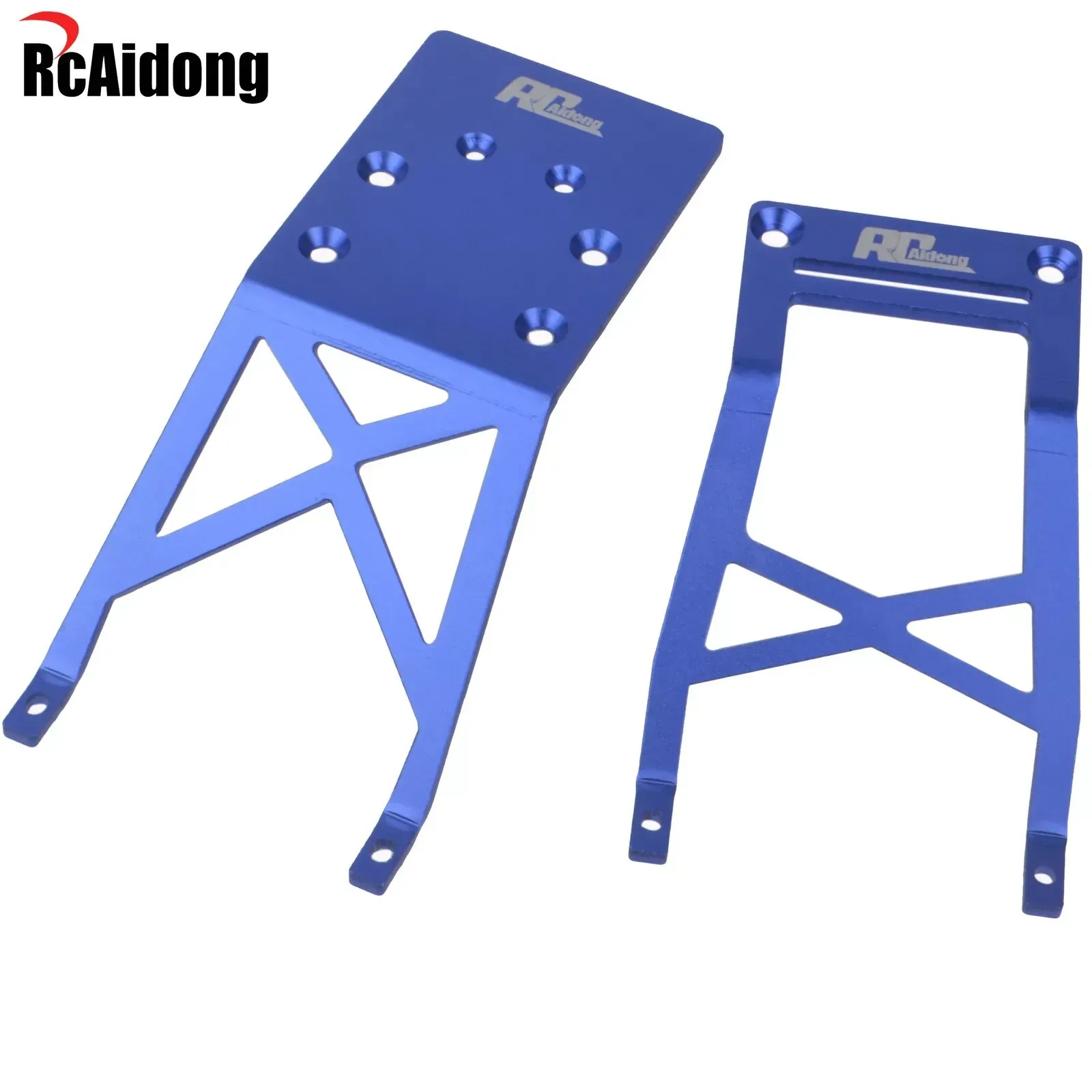 Plaque de protection avant et arrière en aluminium 1/10 RC pour Traxxas 2WD Stampede Skully VXL, pièces de camion monstre sans balais