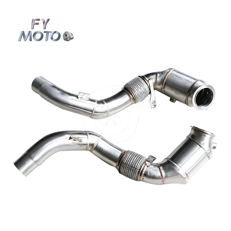 For BMW M850I G14 G15 G16 X5M X5 G05 G30 M550I N63 without OPF downpipe