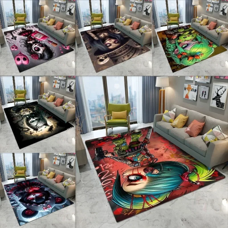 MINISO Disney C-Corpse Bride Cartoon Küchenmatte, waschbar, rutschfest, für Wohnzimmer, Sofa, Stühle, Bereichsmatte, Küche, Toilettenteppich, Dekor