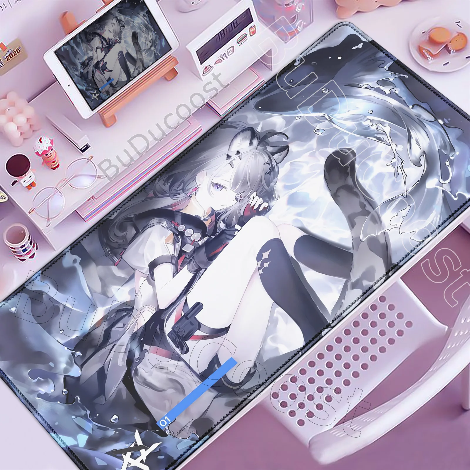 

Kawaii Game Arknights Endfield Tangtang Mouse Pad Non-slip Rubber Gamer Balance Computer Decoracion Deskmat Laptop Office Large