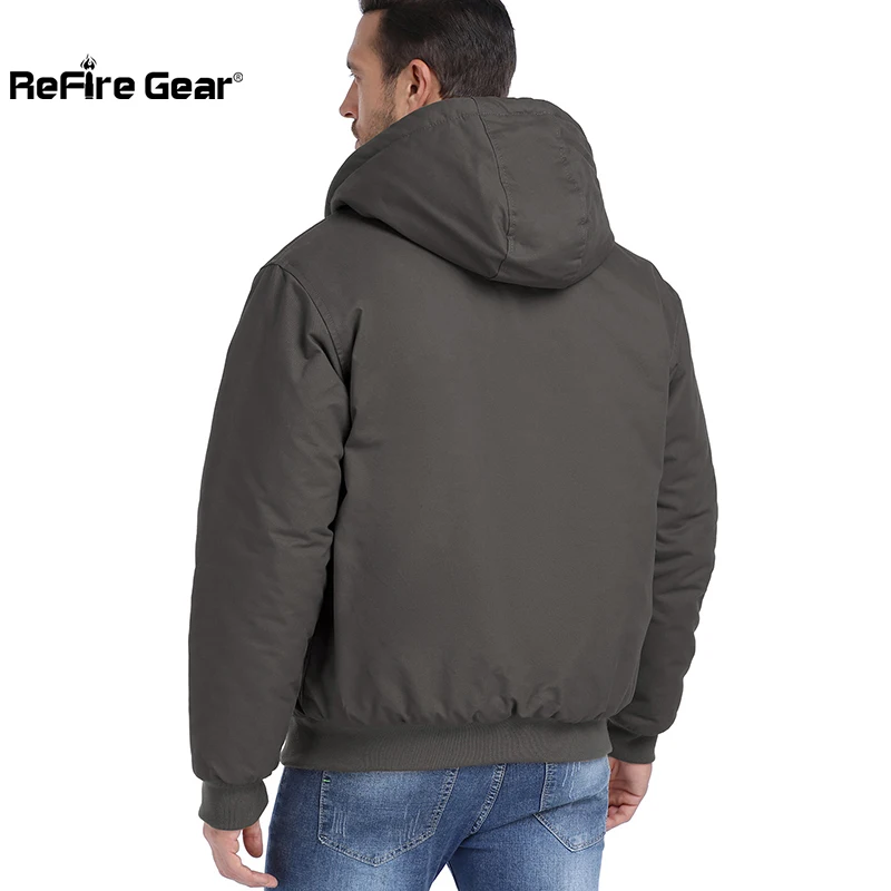 Chaqueta táctica de invierno – Acolchada con capucha para hombre - imagen 5