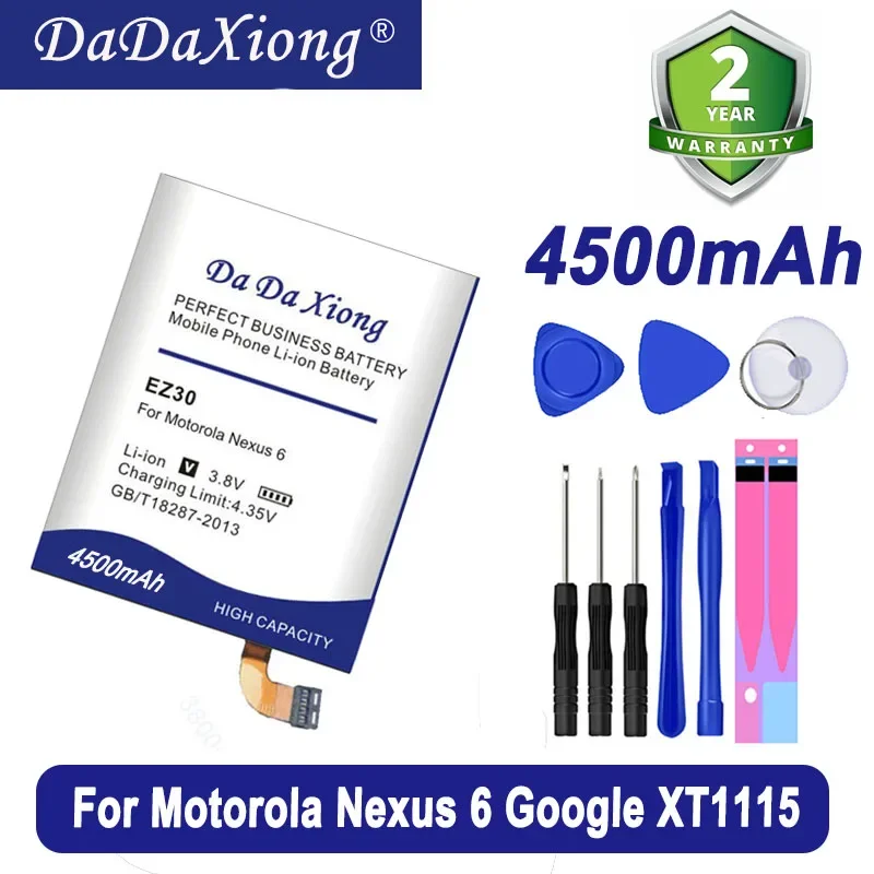 DaDaXiong  4500mAh EZ30 For Motorola Nexus 6 Google XT1115 XT1110 Nexus6 Cell Phone Battery