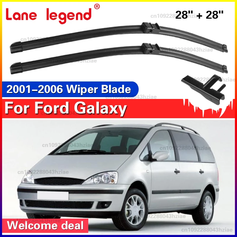 

Wiper LHD Front Wiper Blades For Ford Galaxy MK II 2001 - 2006 2005 2004 2003 Windshield Windscreen Clean Window Brushes 28"+28"