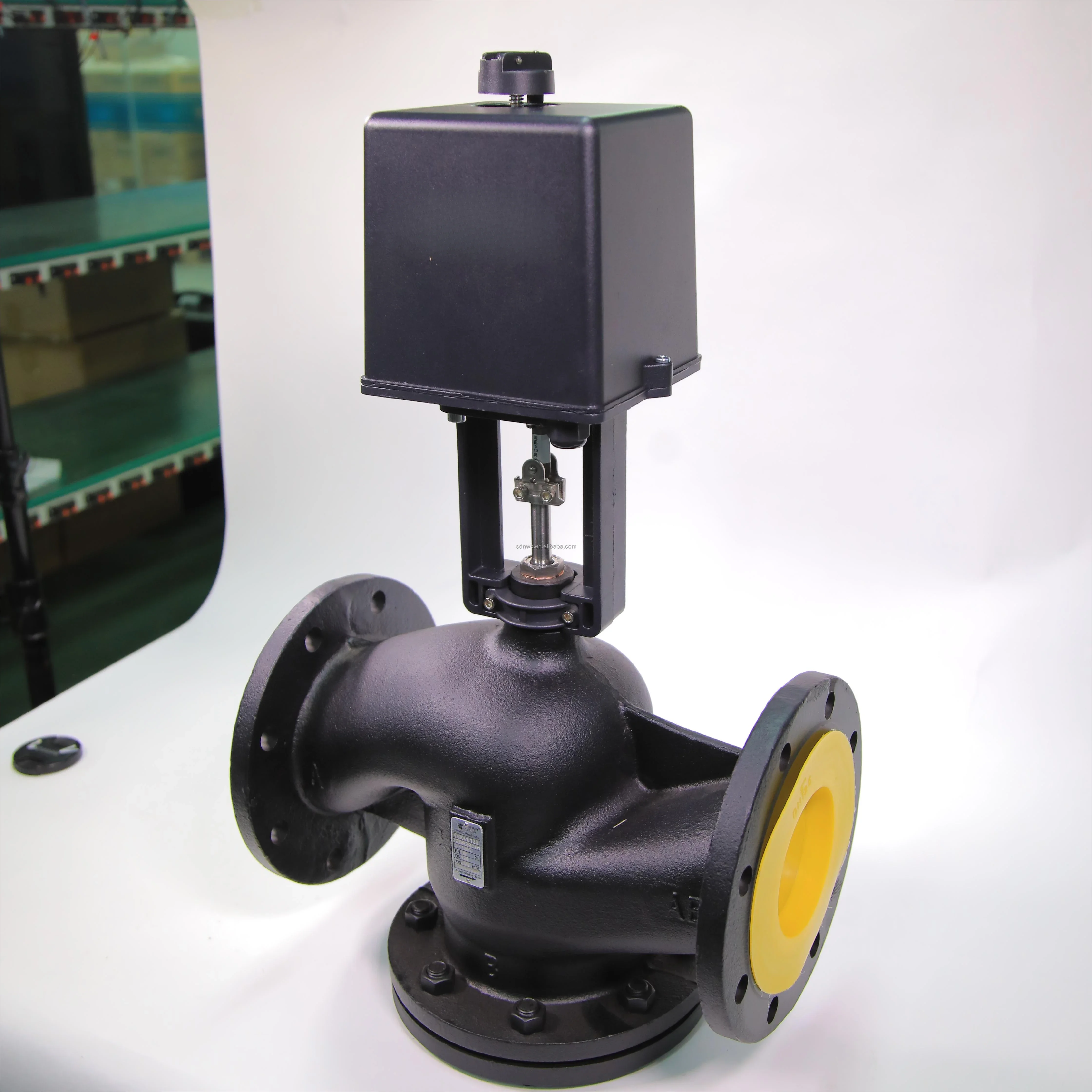 1' Cast Iron Electric Regulating Valve Hydraulic Proportional Valve Three-bit Floating Point Flow Control Valve AC24V