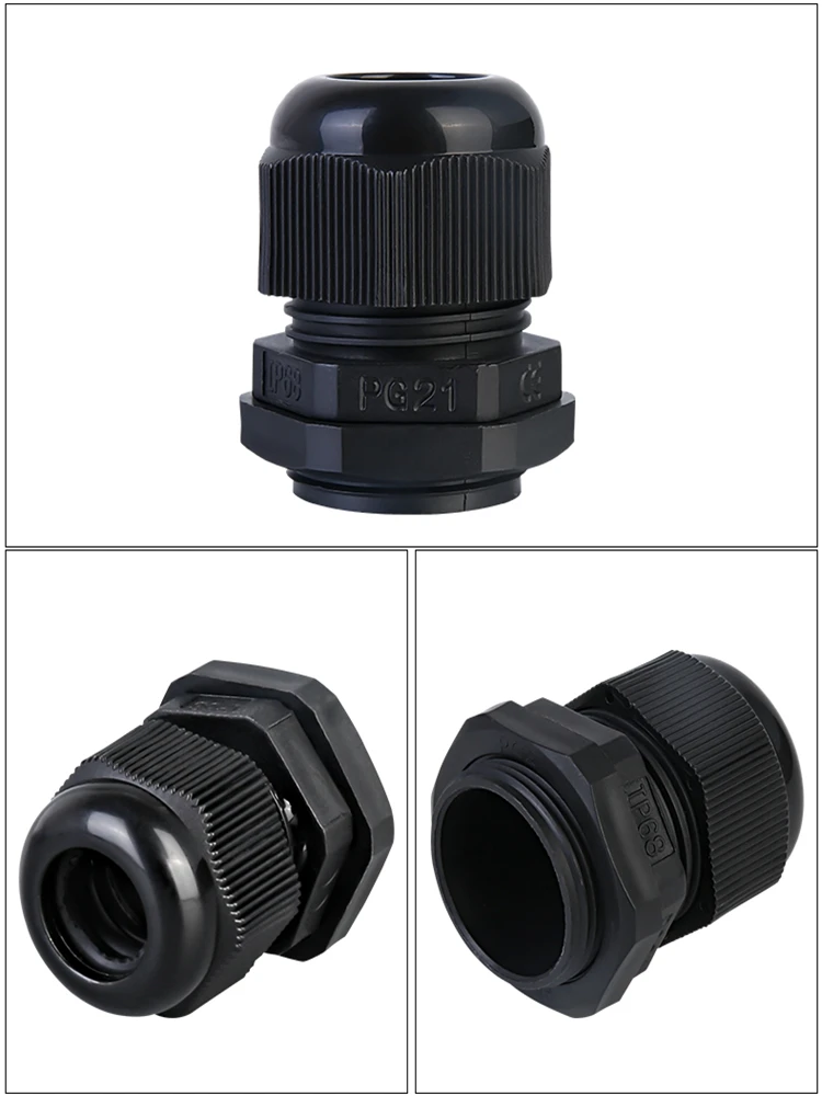 M22 M24 M25 PG16 PG19 PG21 Cable Glands Nylon Plastic Waterproof Cable Fixed Waterproof Gasket Plastic Waterproof