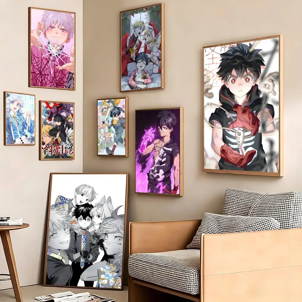 K-Kemono Jihen Anime Poster Pegatina artistica HD autoadhesiva impermeable para salon dormitorio