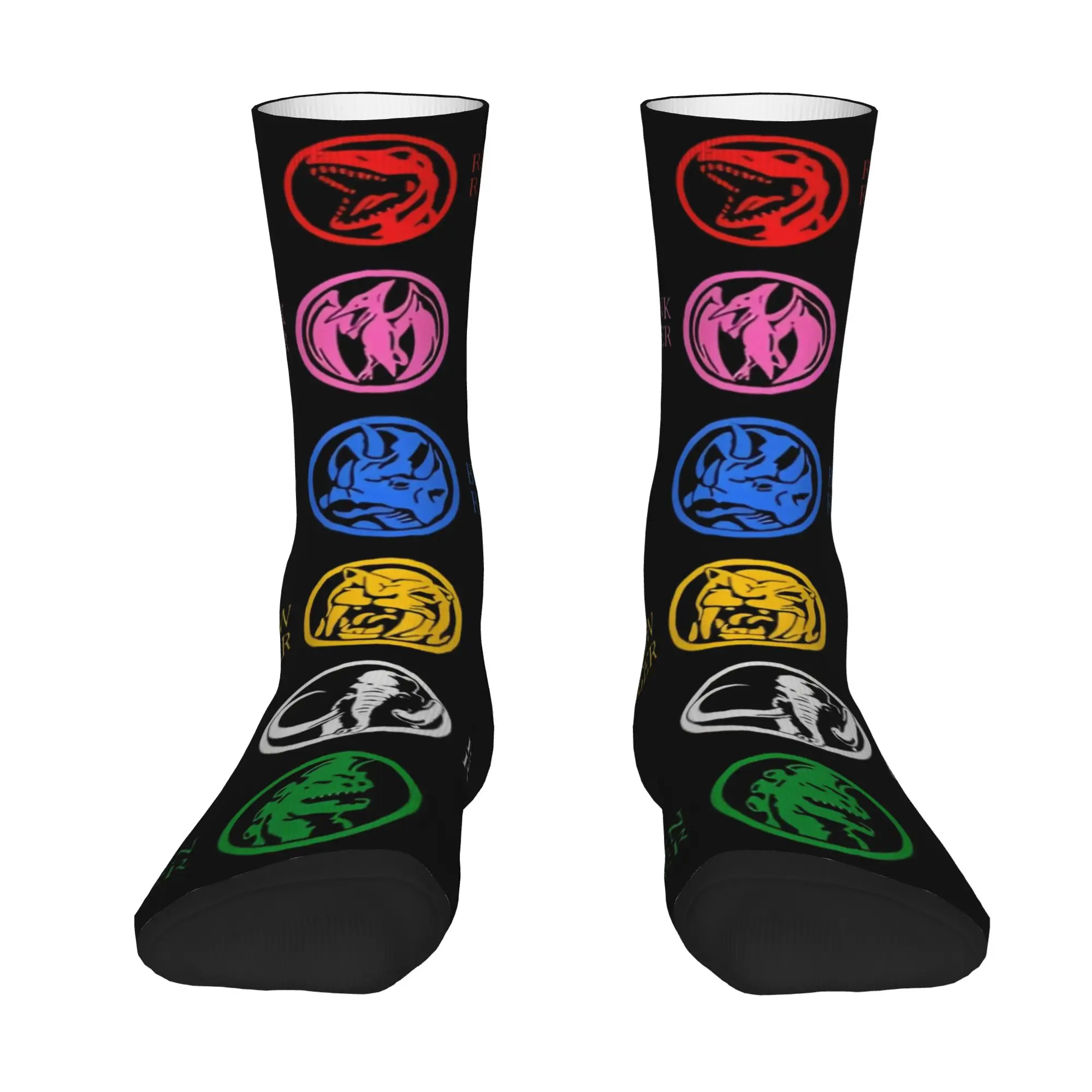 Socks Retro 6 Power Coins PR Names Crazy Men's compression Socks Unisex  Funny Crew Sock