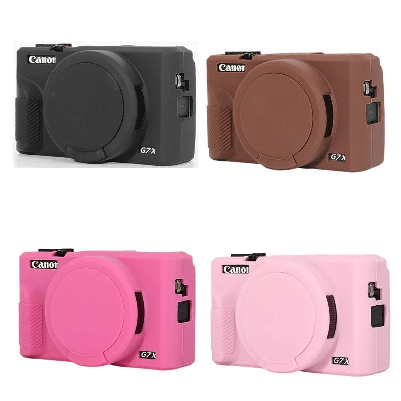 

Мягкий силиконовый резиновый чехол для корпуса камеры Canon G7X Mark II III G7XII G7X2 G7XIII G7X3, противоударный чехол, защитная крышка объектива