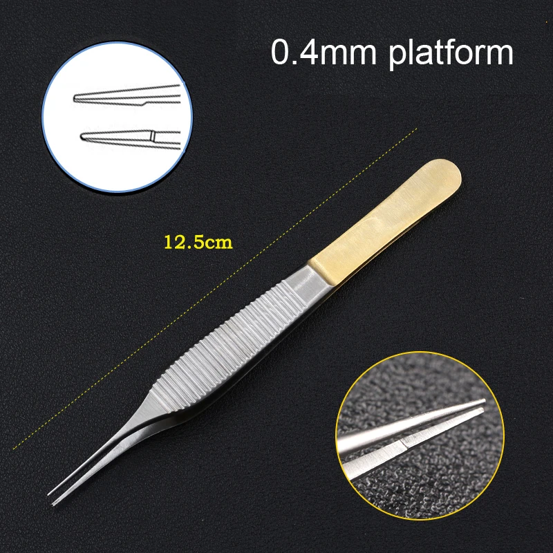 Edison tweezers nose beauty do double eyelid embedding surgery tool with toothed hook forceps