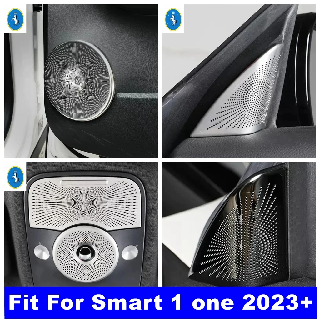

For Smart 1 One 2023 2024 2025 Car Pillar A Speaker / Rear Door Horn Sound / Reading Lights Lamps Frame Accessories Cover Trim