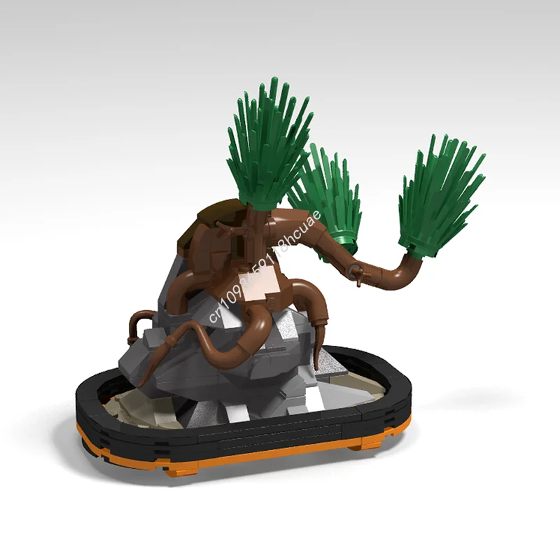 199 個 MOC 盆栽岩モデルビルディングブロック教育クラフトおもちゃ誕生日レンガ建築組み立てるクリスマスギフト