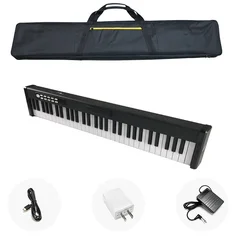 Hot Sale 61 Keys Strength Keyboard Portable Electronic Piano Midi Usb Piano With Lithium Battery Speakers