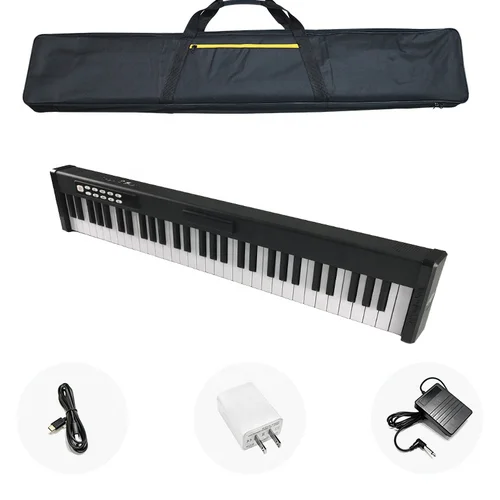 리튬 배터리 스피커가 있는 휴대용 전자 피아노, 미디 USB 피아노, 61 키 강도 키보드, 핫 세일 