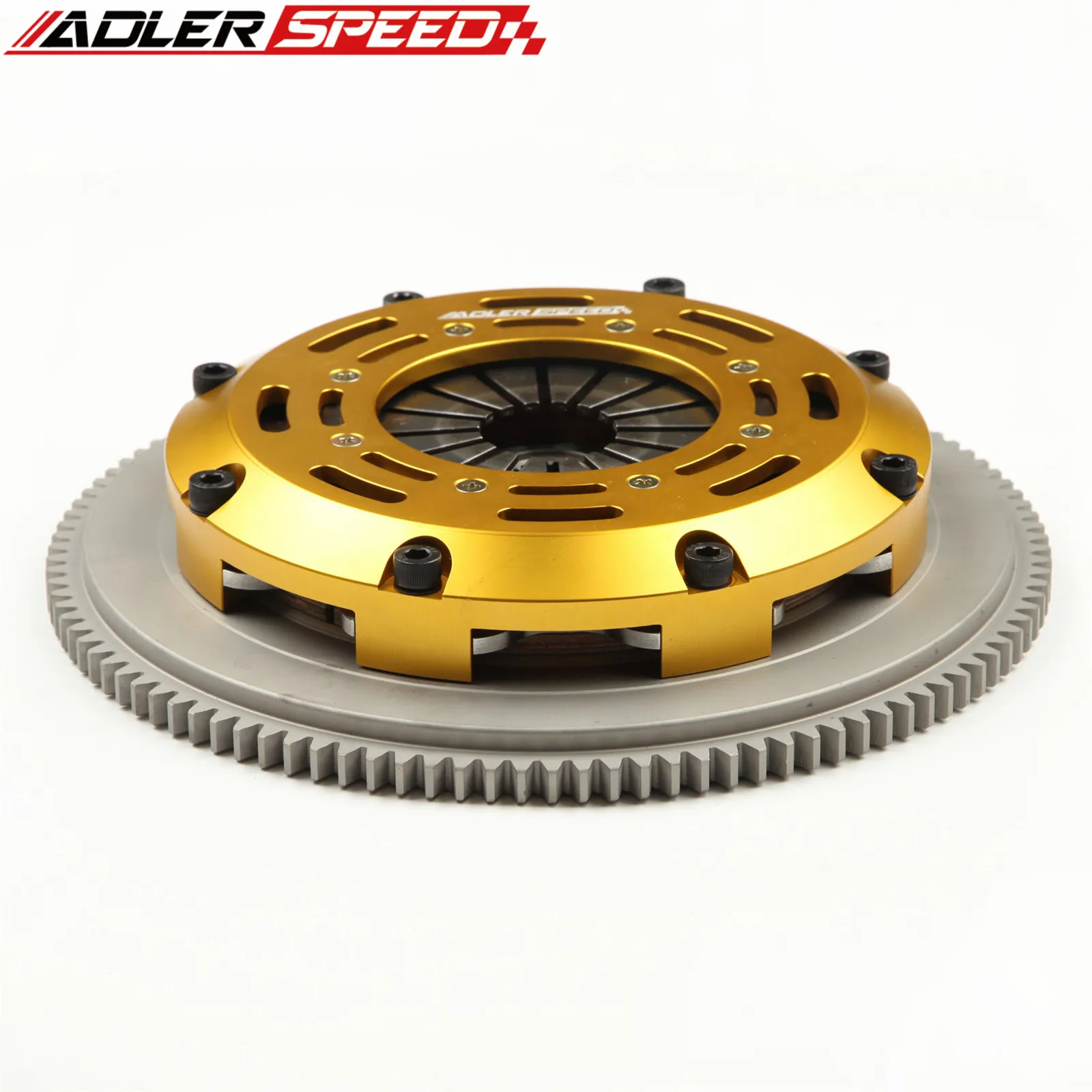 ADLERSPEED RACING SINGLE DISC CLUTCH + FLYWHEEL FOR 1989-4/1992 Eagle Talon TSi Turbo 2.0L FWD 6-Bolt