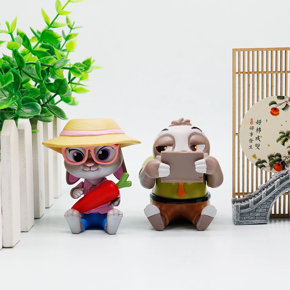 جديد Zootopia سلسلة جيدة يجلس صندوق أعمى التماثيل لطيف جوديث نيك فلاش فنيك سطح المكتب الحلي فتاة اللعب الهدايا #3