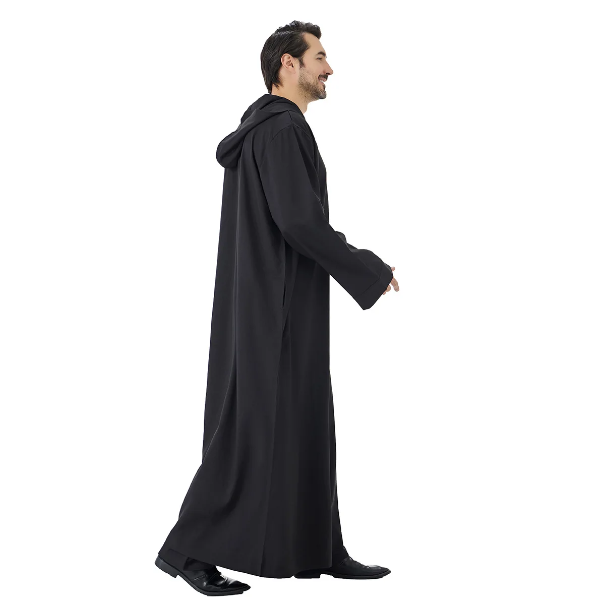 

Мужская мусульманская одежда для Ид и Рамадана: Арабская роба с капюшоном, длинным рукавом, саудовская джубба, тобе, тауб, кафтан, даджа, дисдаша, исламская одежда