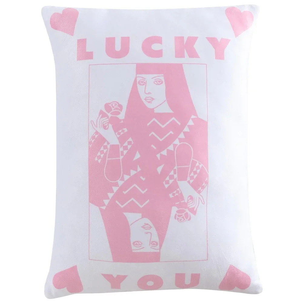 وسادة سموشي المزخرفة لملكة القلوب مقاس 18 × 14 لهجة مريحة للمراهقين والشباب والكبار، صالة قيلولة أنيقة للاستخدام الداخلي