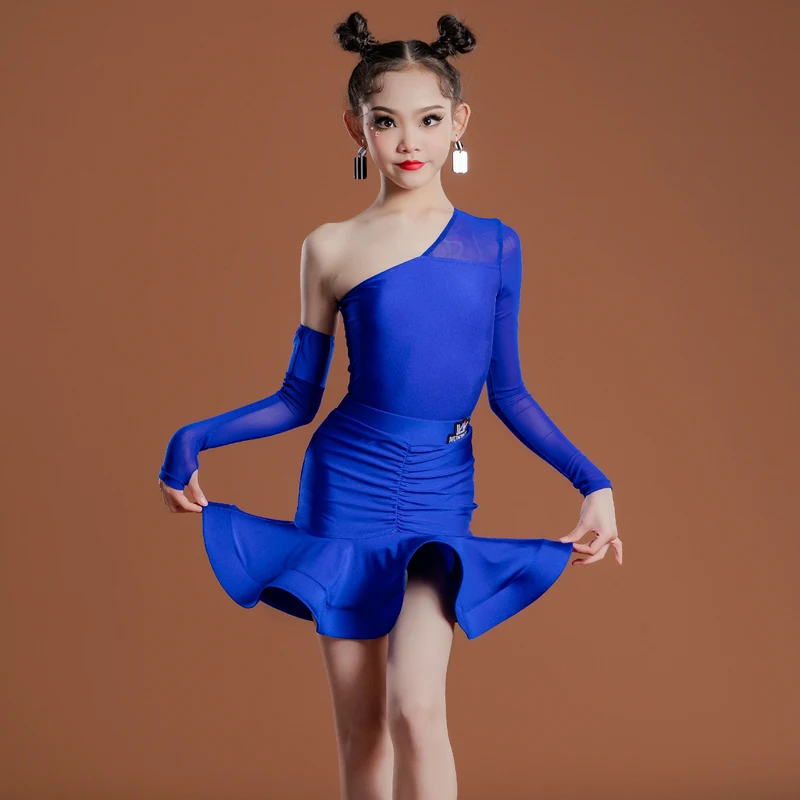 Nouveaux costumes de spectacle de danse latine costumes de danse de pratique latine pour enfants et costumes de pratique de danse pour filles costume de scène