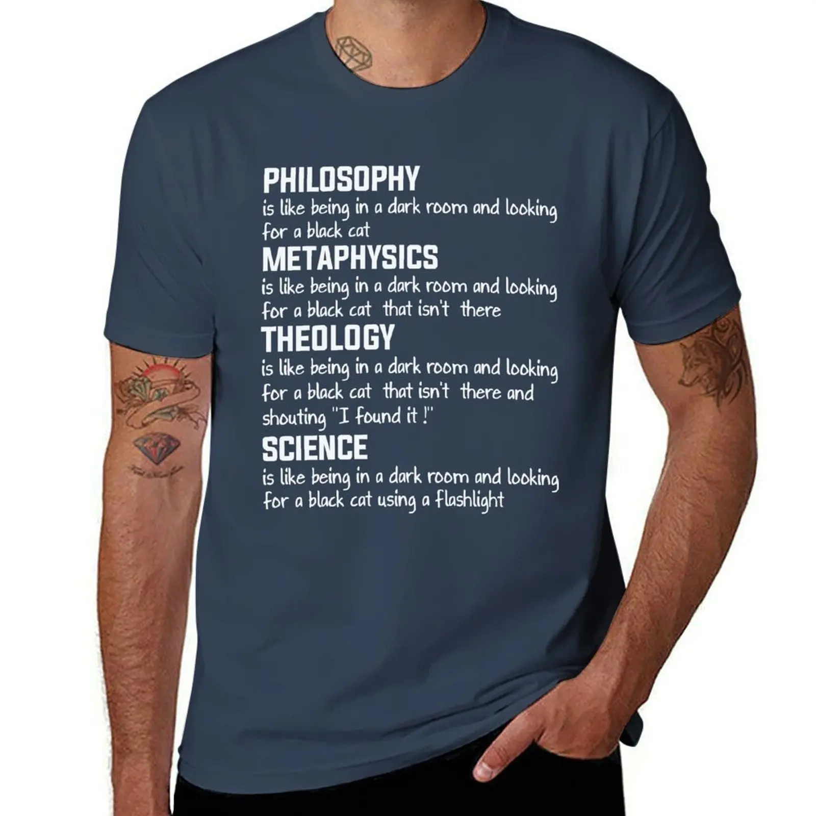 

Funny Mix Science, Philosophy, Metaphysics, Theology T-Shirt t shirts for man cotton man t shirt graphic T-Shirt