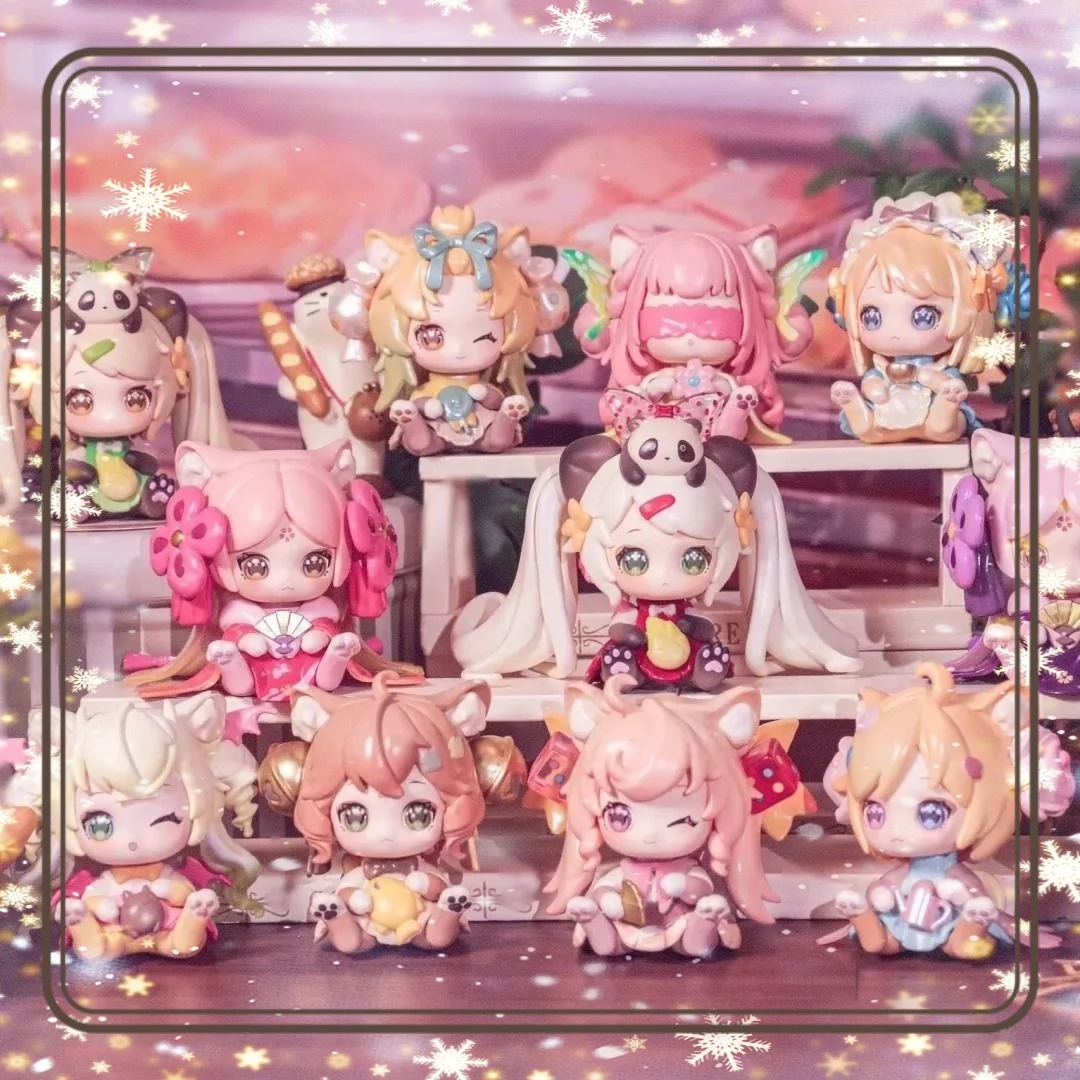 

Подлинная Moni, милый кот, котенок, офисная глухая коробка, настольный дисплей, игрушка-сюрприз, подарок на день рождения для девочки, милый кавайный подарок