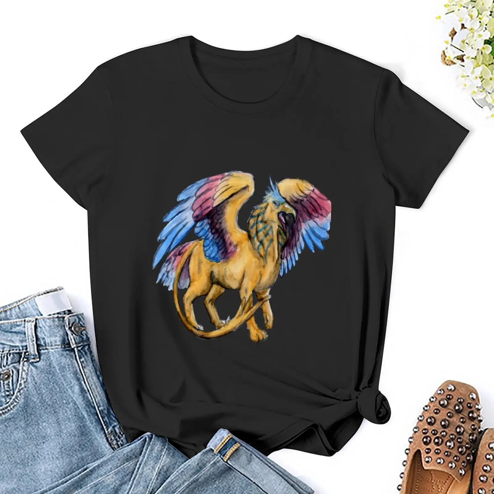 The Griffin T-Shirt animal print shirt for girls cute clothes korean fashion cute t-shirts for Women