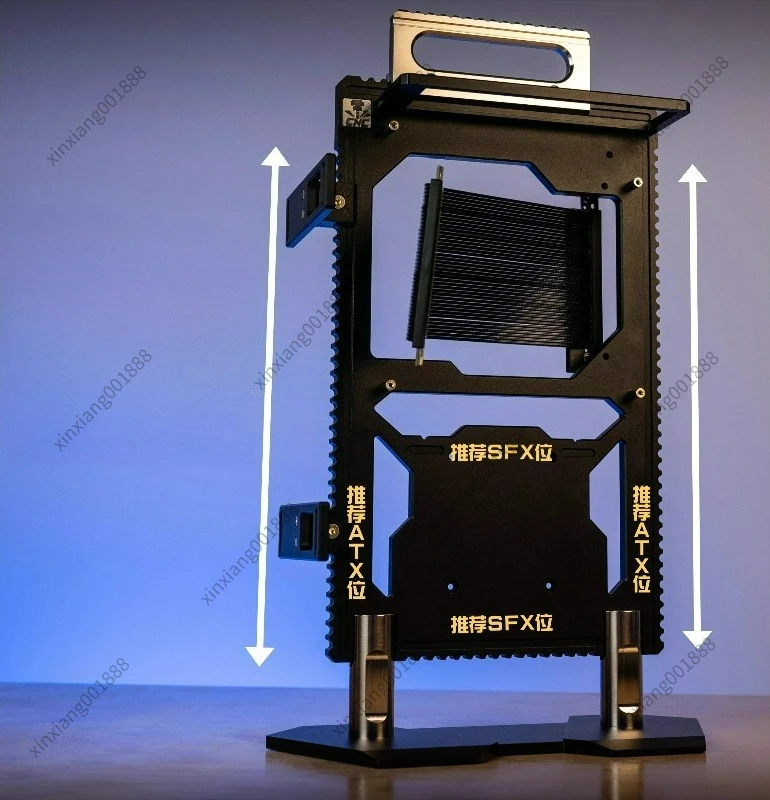 For SF-I Full Aluminum CNC Open Frame ITX Case Supports Back - Plug Motherboard Efficient Heat Dissipation