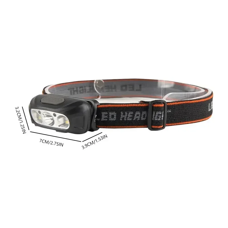 Hand Motion Sensor Mini Headlamp USB Rechargeable LED Induction Headlight Outdoor Camping Fishing Light Waterproof Head Lamp