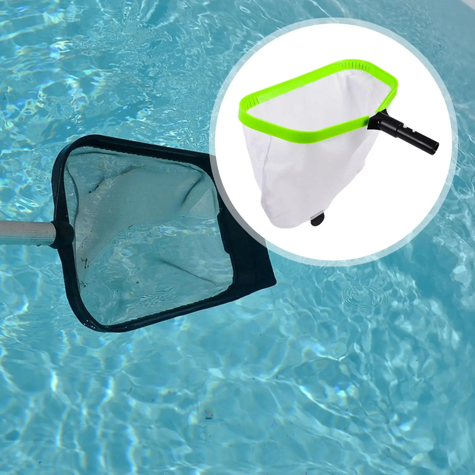 Professional Pool Skimmer Net Fine Mesh Rake for Cleaning Pools Spas and Garden Pond Maintenance