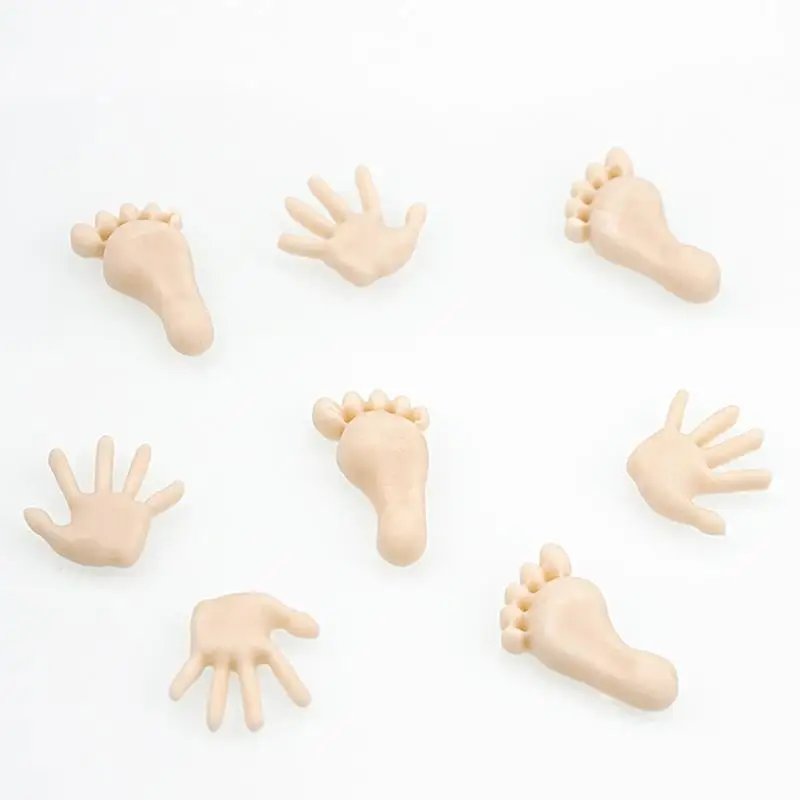 3D Baby Feet Hands Silicone Molds Candy Polymer  Clay Chocolate Mould DIY Party Fondant Cake Decor Tools Cupcake Baking Mold