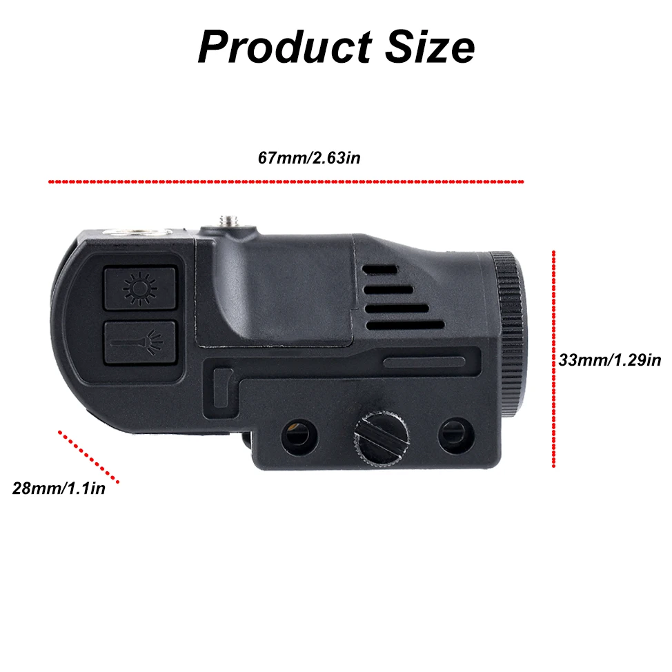 جديد التكتيكية مصباح يدوي أحمر/أخضر ضوء الليزر LED كومبو المغناطيسي Richfir مصباح يدوي 20 مللي متر Picatinny السكك الحديدية USB قابلة للشحن الادسنس